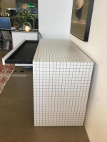 Zanotta - Schreibtisch Quaderna 2750 Digitaldruck Kariert Sperrholz Kunststofflaminat Weiß - 2