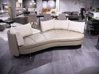 De Sede - Sofa DS 167 Landschaft Leder Select Taupe Grau Füße Edelstahl Inklusive Kissen - 7