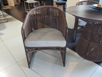 Eigene Herstellung - Varaschin Outdoor-Tischgruppe Tibidado Corton Bordo Marone Tisch mit 3 Stühlen - 6