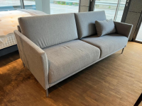 Rolf Benz - Sofa Cara Bezug Stoff 14.113 Silbergrau Fuß Metallrundrohr Mattchrom Mit Filzgleitern - 6