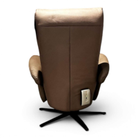 himolla - Sessel 8937 Easy Swing M Leder 24 Longlife Rustika Kokos Braun Gestell Metall Schwarz Mit Elektrischer Verstellung - 5