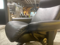 Stressless - Sessel Aura M Leder Cori 19 Black Schwarz Gestell Holz Classic 05 Schwarz Inklusive Hocker - 2