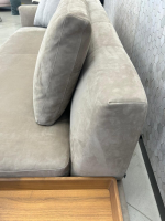 Walter Knoll - Sofa Tama Living 821 Leder Velvet 1484 Hazelnut Braun Gestell Nussbaum Mit Splint Geölt Mit Kissen Und Tablett - 6
