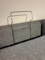 Bielefelder Werkstätten - Sofa Inspiration Stoff Boston 1801 181 Grau Meliert mit 2 Kissen - 4