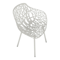 Fast - 4er-Set Stuhl Forest Dining Armchair White Weiß Aluminium - 6