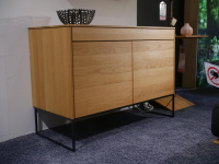 Team 7 - Sekretär Filigno Eiche Naturöl Holzbasis Metallrahmen Gestell Schwarz - 5