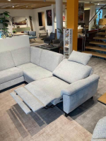 Dietsch - Ecksofa Enjoy Stoff 1 Mito Silber Grau mit Relaxfunktion - 3