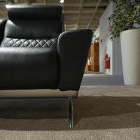 Stressless - Sofagruppe Michelle Leder Cori 19 Schwarz Füße Aluminium Inklusive Kopfstütze - 6