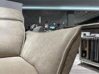 Hukla - Ecksofa Heidi Leder Aurelia Alu Grau Metallkufe Edelstahlfarbig Silber - 10
