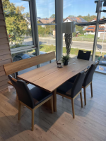 Schösswender - Essgruppe Oviedo Wildeiche Massiv Geölt Echtleder Laguna Soft Braun - 5