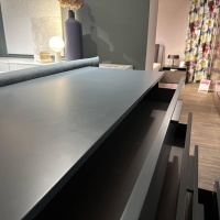 Interlübke - Kommode Tavi Lack Matt Atlantic Grau Blau Profilgriff Lack Matt - 7
