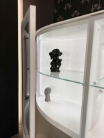 Hülsta - Vitrine Navis Pure Weiß Lack mit Hängeelement - 4