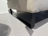 Brühl - Sofa Tomo Compact 3 Leder Taron 5668 40 Beige Grau Füße Stahl Schwarz Pulverbeschichtet Mit Verstellung - 6