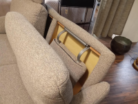 himolla - Sofa MS 1018 Stoff 20 Pura Simple Grau Metallkufe Anthrazit Mit Ausklappbaren Kopfteilen - 5