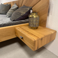 Anrei - Schlafzimmer Sol Asteiche Gebürstet Natur Geölt Farbglas Bronce Matt Mit Ledergriff Rock Grau Schwarz - 6