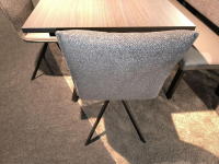 Schösswender - Essgruppe Malta 100 Stoff Wizard 07 Mittelgrau Grau Und Sigma 23 Grau Gestell Metall Schwarz Tisch Oak Grau - 6