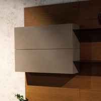 Novamobili - Wohnwand Living System N02 Rovere Miele Fumo Clay - 8