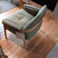 Tribù - 2er-Set Nomad Lounge Chair Bezug Stoff Tagika Moss B189 Grün Gestell Massivholz Teak - 11