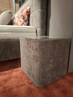 Oschmann - Polsterbett PB23072 Stoff Kama Anthrazit Füße Aluminium Schwarz Inklusive Matratze Und Kissen - 8