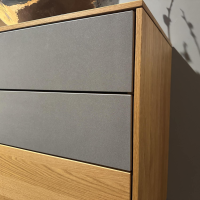 Team 7 - Sideboard Filigno Anrichte 3 Eiche  Natur AFK 38215 Keramik Cement Gestell Cubus Pure Kufe - 7