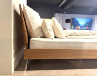 San Giacomo - Bett Aliante 1 0 Nuss Canaletto Füße Schwarz Mit Lattenrost - 3