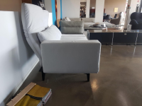 Franz Fertig - Sofa Jill Stoff E Cape 60 Lightgrey Grau mit Verstellfunktion - 12