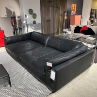 Contur - Sofa Aprino 3 3219 Leder Angus 66101 Black Schwarz Füße 931 Schwarz - 4