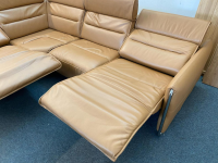 Stressless - Ecksofa Modell Emily iLeder Cori Farbe Caramel Metall Armlehne Chrom mit Power Funktionen - 7