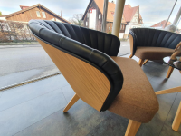 Hülsta - 2er Set Stühle Solid LDS37 Linea Braun Gestell Holz Massiv - 5
