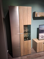 Voglauer - Vitrine Vgalvino Alteiche Rustico Schwemmgrau Lackiert Massiv - 3