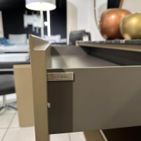 Interlübke - Sideboard Just Cube Bold Lack Gold Metallic Abdeckplatte Quarz Tropical Storm Schwarz Gold - 6