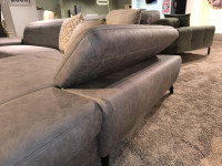 Steinpol - Ecksofa Concerto Stoff Bullus Anthrazit Füße Chrom Schwarz Inklusive Kissen - 8