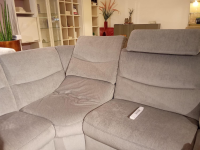 himolla - Ecksofa Planopoly 1468 Stoff 14 Aqua Clean 04 Stein Grau Füße Metall Anthrazit Pulverbeschichtet Mit Elektrischer Funktion - 6