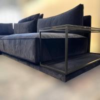 IP Design - Sofa Cube Lounge Stoff City Velvet CA7832/059 Mit Tisch Und Klappbarer Lehne - 10
