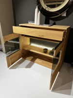 Decker - Sideboard Ameno Wildeiche Massiv Bianco Geölt Inklusive LED Beleuchtung - 4