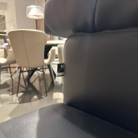 WK Wohnen - Ecksofa WK 660 Venosa LC 300 Leder Montana Night Schwarz Füße Black 01 Inklusive Kissen - 5