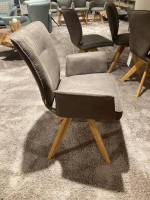 Natura - 6er-Set Stuhl Westmore Stoff Texel Schlamm Braun Grau - 5