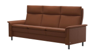 Stressless - Sofa Aurora Hoch L 3-Sitzer Leder Paloma 094 40 New Cognac Braun Stahlbein 88 Rund 11 - 6