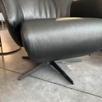Contur - Relaxsessel Girona TW 089 Leder Semira 5000 Schwarz Gestell Mit Verstellfunktion - 6