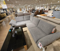 Koinor - Ecksofa Upgrade Stoff 10 Calypso 27 Grau Schwertkufe Aluminium Bronziert Mit Schwenkbarer Armlehne - 3