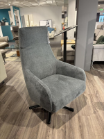 DFM - Sessel Ravi Stoff Clever 65 Grau Füße Schwarz mit 2 motorischer Verstellung - 4