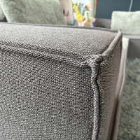 COR - Ecksofa Trio Stoff 9120 Marone Violett Und 9047 Greige Grau Beige - 10