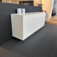 Spectral Smart Furniture - Sideboard Side Korpus Lack Snow Weiß Front Lack Snow Füße Black Schwarz - 3