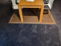 Jab Anstoetz - Teppich 200x200 Tropic Braun Textil Mit Einfassung In Nubukleder - 5