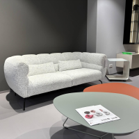 Brühl - Sofa Magnolia 2,5-Sitzer Stoff 6450 49 Weiß Grau Gestell Metal Schwarz Lackiert - 7