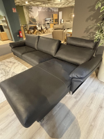 Erpo - Ecksofa Classics 960 Leder 43.059 Anthrazit Kufe Hochglanz mit Relaxfunktion - 2