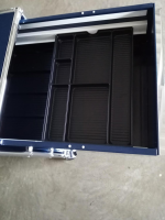 USM Haller - Rollcontainer Stahlblau Edelstahl - 13