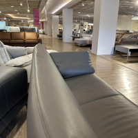 Jori - Sofa 3-Sitzer Linea JR-8700 Leder Lipano Dolphin Grau Braun - 2