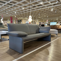 Jori - Sofa 3-Sitzer Linea JR-8700 Leder Lipano Dolphin Grau Braun - 8