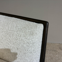 Molteni & C - 2er-Set Sessel Margou Stoff WG411 BI Carta Grau Beige Gestell Eukalyptus Schwarz - 5